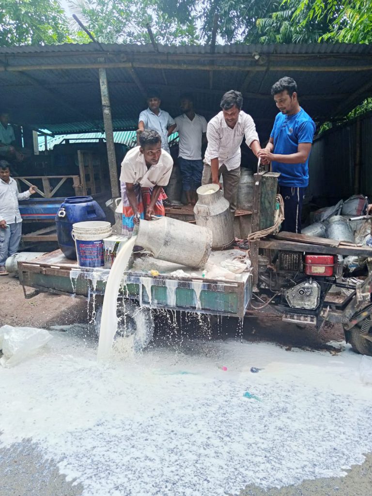 ডিটারজেন্ট, তেল ও সোডা দিয়ে দুধ তৈরি, আটক ২